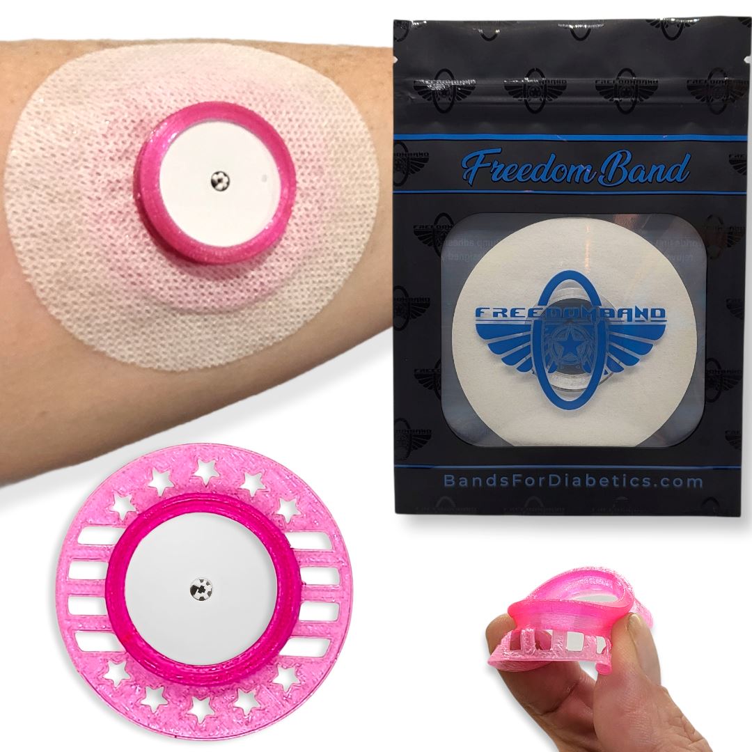 Freestyle Libre 1 & 2 : Reusable Infiniflex Protective Overlay Shield : Soft & Flexible Armor Cover Freestyle Libre Freedom Bands For Diabetics 
