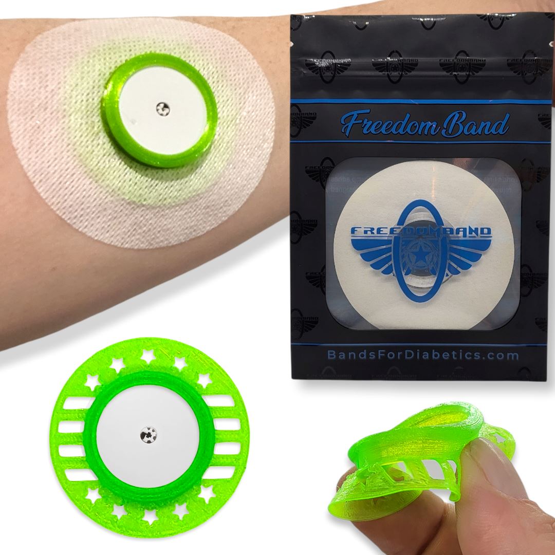 Freestyle Libre 1 & 2 : Reusable Infiniflex Protective Overlay Shield : Soft & Flexible Armor Cover Freestyle Libre Freedom Bands For Diabetics 
