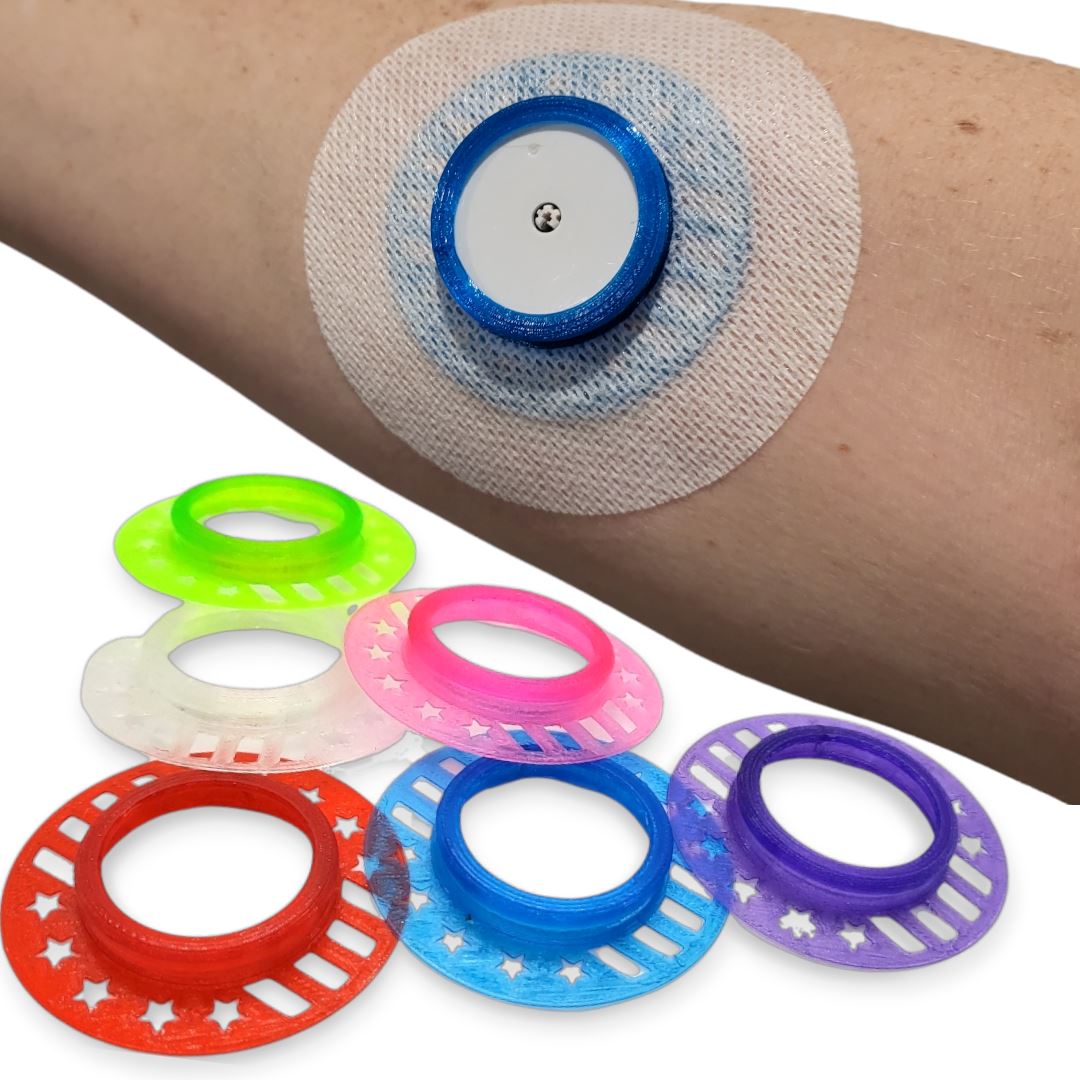 Freestyle Libre 1 & 2 : Reusable Sensor Cover Infiniflex Protective Overlay Shield : Soft & Flexible Armor Shield Freestyle Libre Freedom Bands For Diabetics 