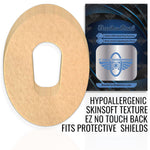 Dexcom G6 3.75x4" Inch Overlay Adhesive Patch Only : Tan Waterproof Non-latex Shell Back Patch Freedom Bands For Diabetics 