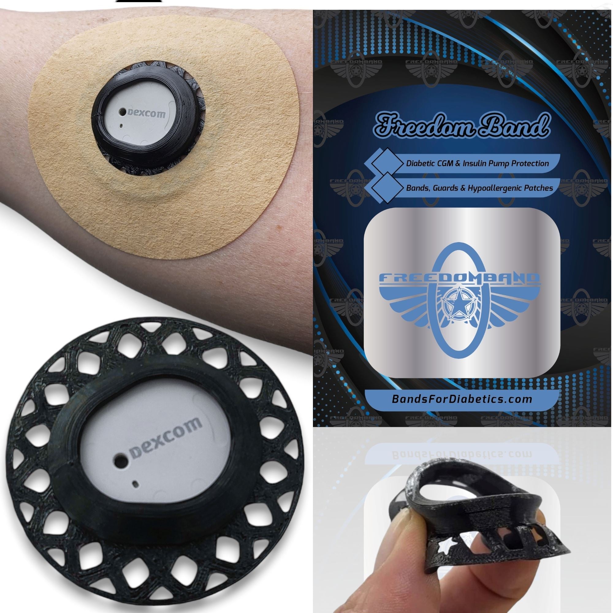 Dexcom G7 : Sensor Cover Protective Overlay Patch Guard : Soft & Flexible Armor Shield Freedom Band 