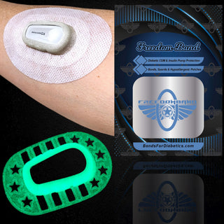 Green Glow-In-The-Dark / Free Sample : White Micro-woven