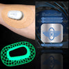 Load image into Gallery viewer, Mandala Edition : Dexcom G6 Reusable Infiniflex Sensor Patch Cover Dexcom G6 Sensor Covers Freedom Bands For Diabetics Green Glow-In-The-Dark Circular Awarness Free Sample : Tan Skinsoft Texture