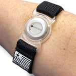 Crystal clear Freedom Band case with 4-26 inch adjustable armband for Dexcom G7, G7 15 Day & Stelo
