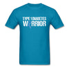 Load image into Gallery viewer, Type 1 Diabetes Warrior Blue Ribbon Pride T-Shirt - turquoise