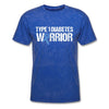 Load image into Gallery viewer, Type 1 Diabetes Warrior Blue Ribbon Pride T-Shirt - mineral royal