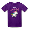 Load image into Gallery viewer, Type One-derful Brag Badge Kids&#39; T-Shirt - purple