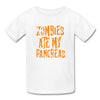 Load image into Gallery viewer, Zombies Ate My Pancreas Halloween Kids&#39; T-Shirt - white