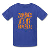 Zombies Ate My Pancreas Halloween Kids' T-Shirt - royal blue