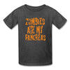 Load image into Gallery viewer, Zombies Ate My Pancreas Halloween Kids&#39; T-Shirt - heather black