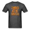 Load image into Gallery viewer, Zombies Ate My Pancreas Diabetic Humor Adult T-Shirt - heather black
