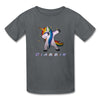 Load image into Gallery viewer, Diabetes Unicorn &quot;Diabbin&quot; Dexcom G5/G6/G7 Dance Kids T-Shirt - adult t-shirt, dabbin, dexcom unicorn, dia, diabetes, diabetic, diabtic uni, glucose monitor, Kids&#39; Shirts, shirt, SPOD, t-shirt, tshirt, what is a unicorn