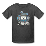 So Pumped Diabetic Insulin Pumpin' Fun Kids' T-Shirt - heather black