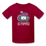 So Pumped Diabetic Insulin Pumpin' Fun Kids' T-Shirt - dark red