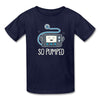 Load image into Gallery viewer, So Pumped Diabetic Insulin Pumpin&#39; Fun Kids&#39; T-Shirt - navy