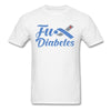 Load image into Gallery viewer, Fu*K Diabetes Blue Ribbon Diabetic Awareness Unisex T-Shirt - white