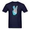 Load image into Gallery viewer, Faith Love Hope joy Peace cure Diabetes Awareness T-Shirt Unisex T-Shirt - navy