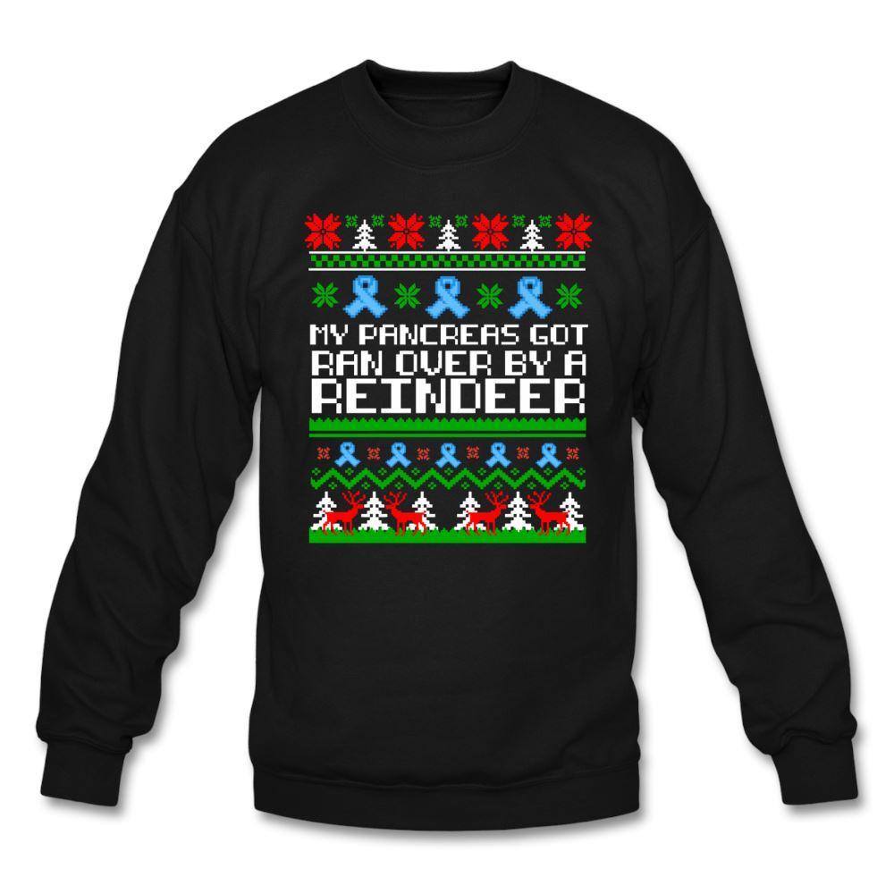 Ugly Diabetes Christmas Sweater Awareness Unisex Holiday Gift - black