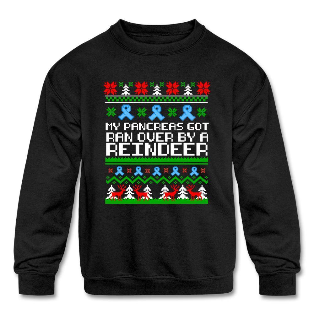 Kids Ugly Diabetes Christmas Sweater Awareness Unisex Holiday Gift - black