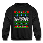 Kids Ugly Diabetes Christmas Sweater Awareness Unisex Holiday Gift - black