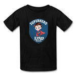 T1D superhero motivational Type 1 diabetes awareness kids T-shirt in black