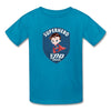 Load image into Gallery viewer, Kids T1D Diabetes Superhero Awareness Youth T-Shirt - turquoise