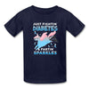 Just Fighting Diabetes & Fartin Sparkles Funny Kids' T-Shirt - navy
