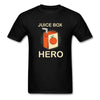 Juice Box Hero Diabetic Humor T1D Funny Unisex Softstyle Adult T-Shirt - black