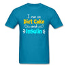 I Run On Diet Coke And Insulin Adult Funny Diabetes Awareness Unisex T-Shirt - turquoise