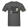 I Run On Coffee & Insulin Adult Unisex Softstyle T-Shirt - charcoal
