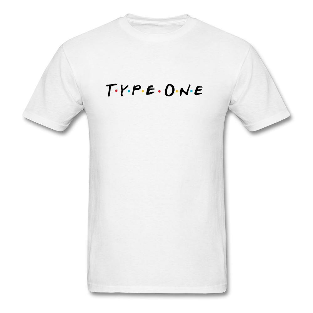 Type One "Friends Tribute" Diabetes Unisex T-Shirt - white