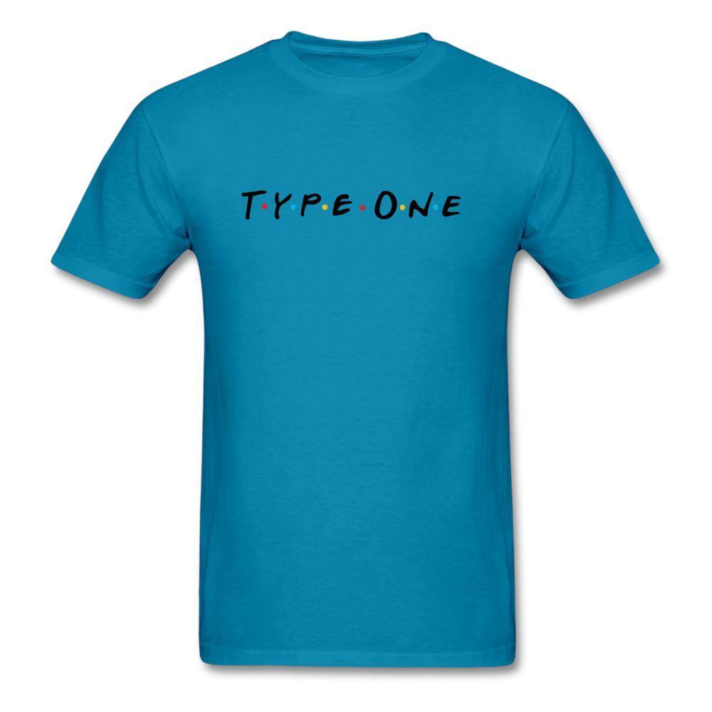 Type One "Friends Tribute" Diabetes Unisex T-Shirt - turquoise