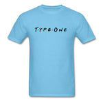 Type One "Friends Tribute" Diabetes Unisex T-Shirt - aquatic blue