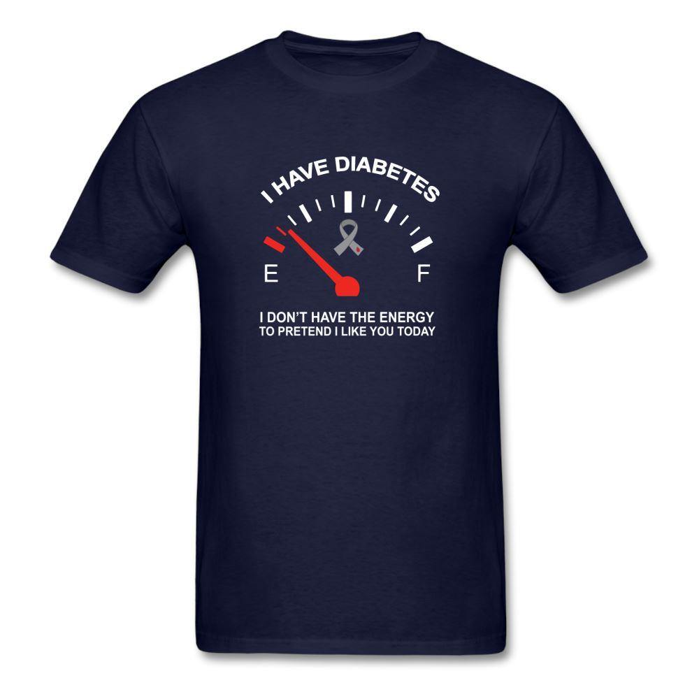 I have Diabetes I Don't Have Energy To Pretend Today Classic T-Shirt - navy