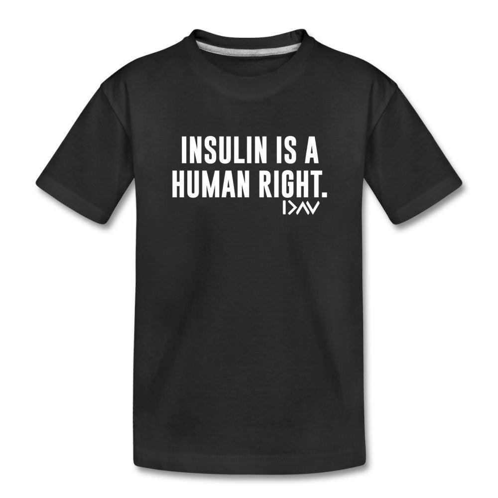 Insulin Is A Human Right I Am More Than Highs & Lows Kids' Premium T-Shirt - black