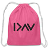 Load image into Gallery viewer, I Am Greater Than Highs &amp; Lows : Cotton Diabetes Awareness Drawstring Satchel - pink