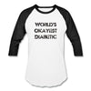 Load image into Gallery viewer, Worlds Okayest Diabetic Unisex Softstyle Baseball T-Shirt - white/black