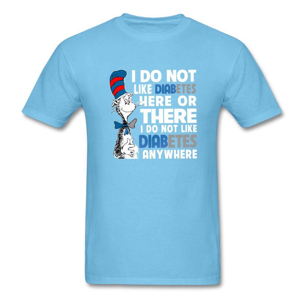 Funny Diabetic Humor Awareness Softstyle Unisex T-Shirt - aquatic blue