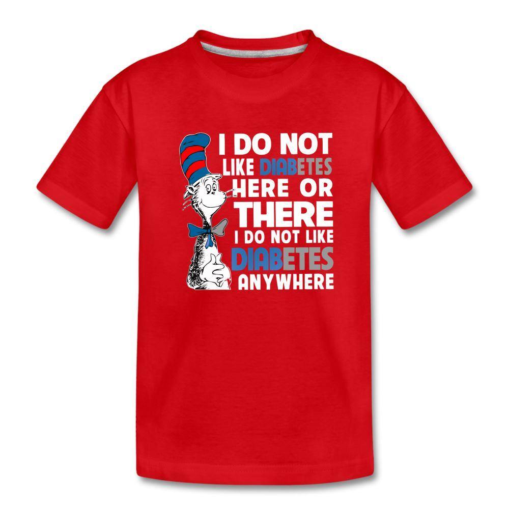 Funny Diabetes Humor Kids' Premium T-Shirt - red