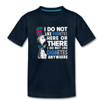 Funny Type 1 diabetes awareness kids and youth T-shirt in deep navy