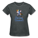 Unicorn Fu** Diabetes Gildan Ultra Cotton Ladies T-Shirt - deep heather