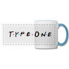 Type One Friends & Diabetes Awareness Panoramic Coffee Drink Mug - white/light blue