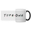 Type One Friends & Diabetes Awareness Panoramic Coffee Drink Mug - white/black