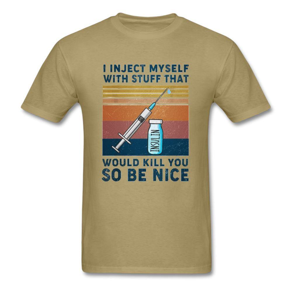 Be Nice To Diabetics Insulin Humor Unisex T-Shirt - adult, adult t-shirt, customizable, diabet, diabetes hum, funny shi, Men, SPOD, Sportswear, T-Shirts, Workwear