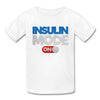 Insulin Mode On Tagless Kids & Youth T-Shirt - white