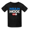 Insulin Mode On Tagless Kids & Youth T-Shirt - black
