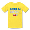Insulin Mode On Tagless Kids & Youth T-Shirt - yellow