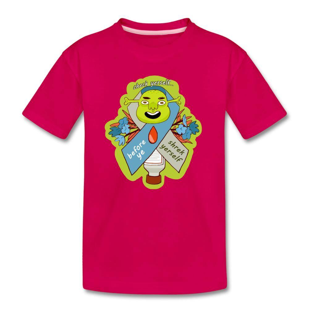 Check Yerself kids diabetes humor youth T-shirt