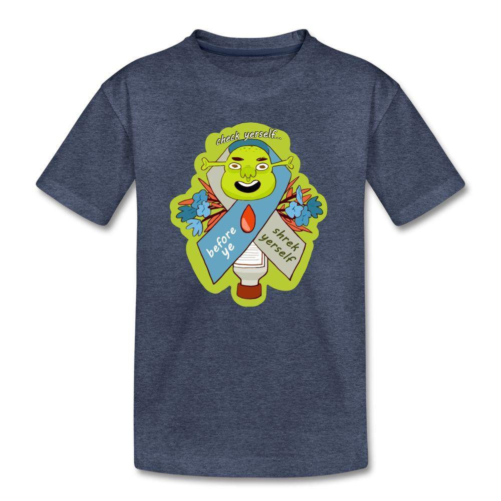 Check Yerself Or Shrek Yerself Kids Diabetes Humor T-Shirt - children, customizable, diabetic, diabetics kids shirt, funny, gifts for diabetics, kids, Kids' Shirts, shirts for, shrek, shrek yer, SPOD, t-shirt, tee shirt, Youth