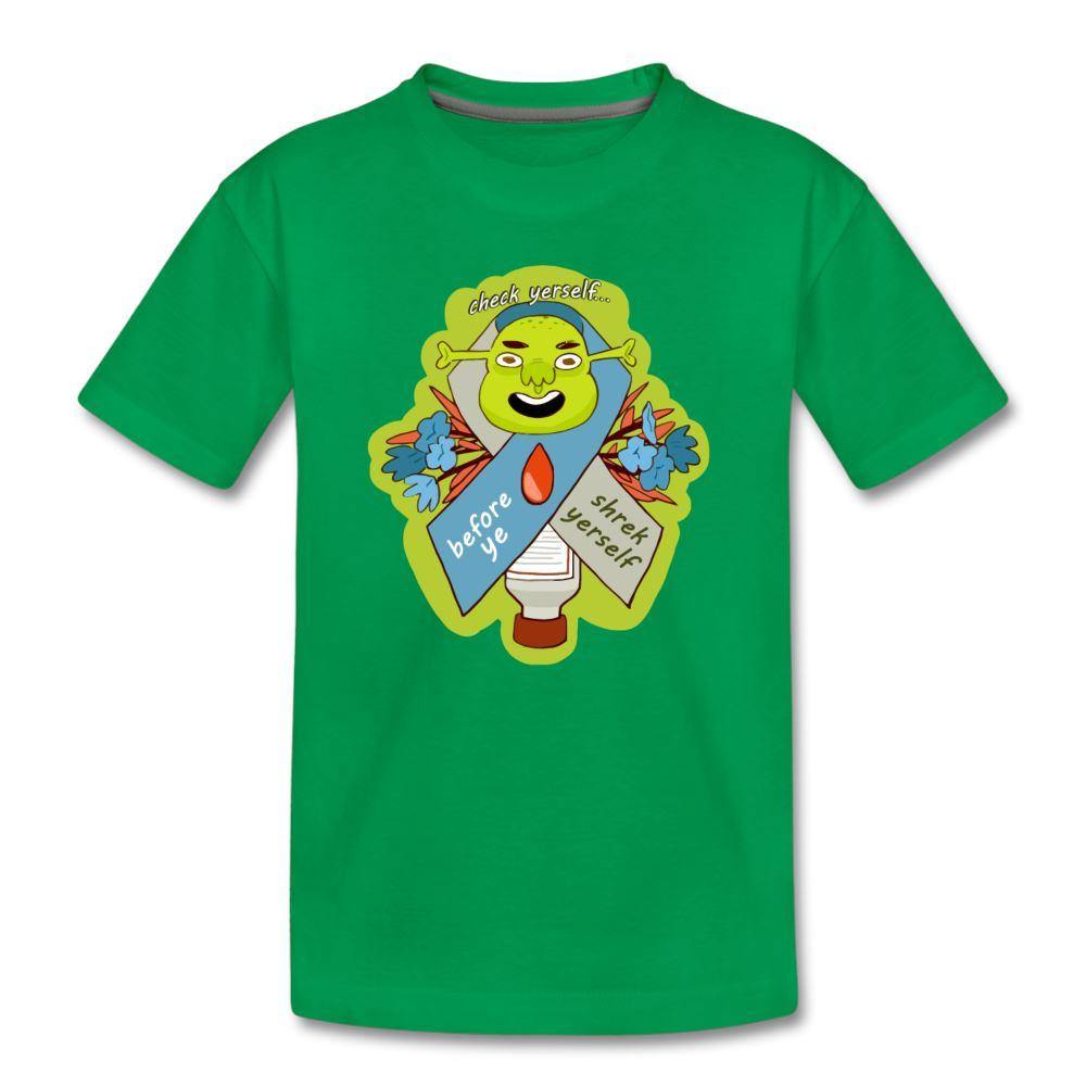 Check Yerself kids diabetes humor youth T-shirt
